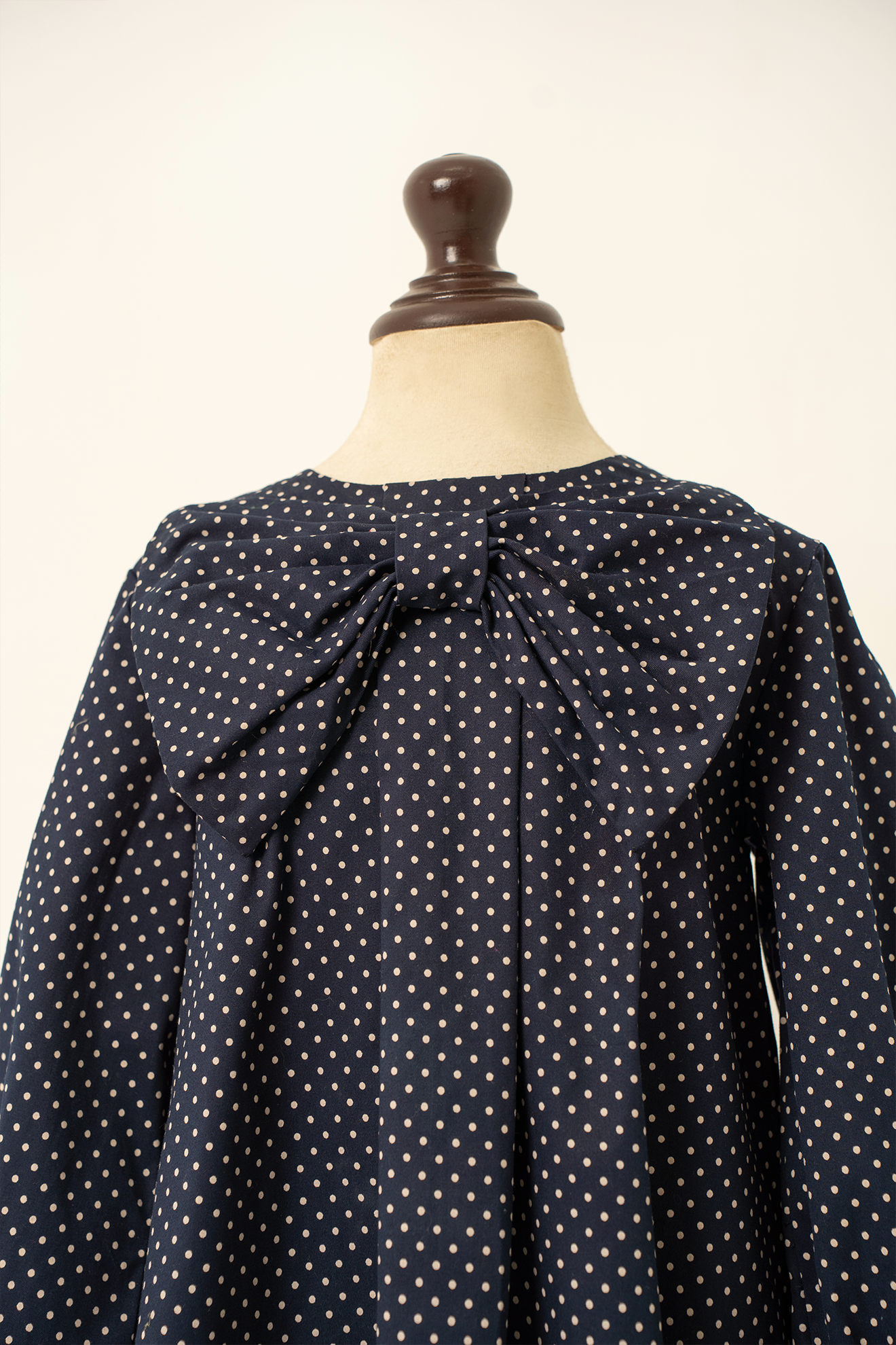 Midnight Blue Polka Dot Dress