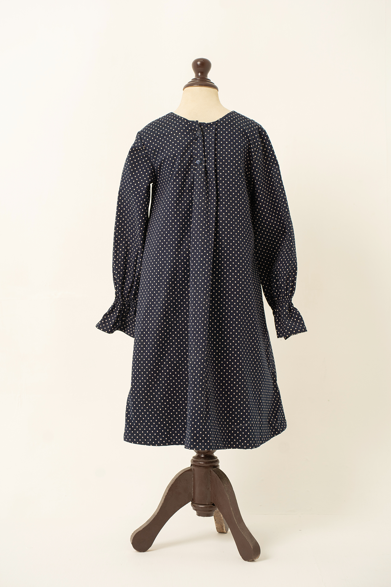 Midnight Blue Polka Dot Dress
